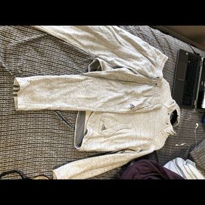 adidas fleece track suit.